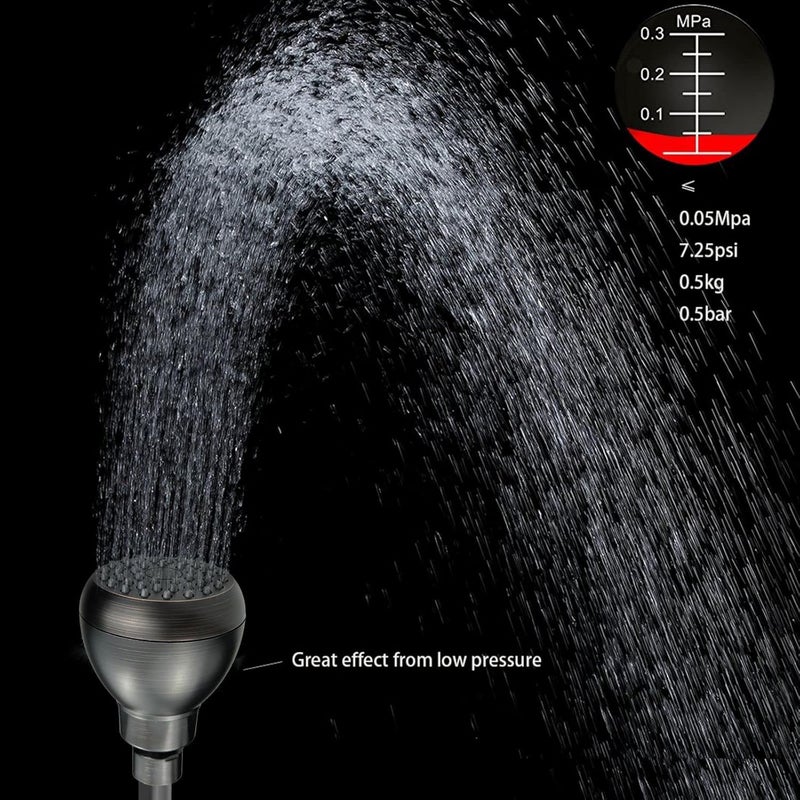 Nuodan High Pressure Shower Head - Powerful Bathroom Pressure Boosting Showerhead - Perfect Universal Replacement for Rain Shower Heads(Oil Rubbed Bronze) - Image 2